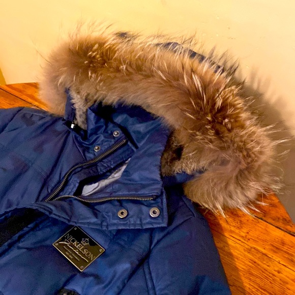 Nickelson genuine fur trim parka - European Designer Men’s Medium. Warm, stylish - Picture 3 of 13